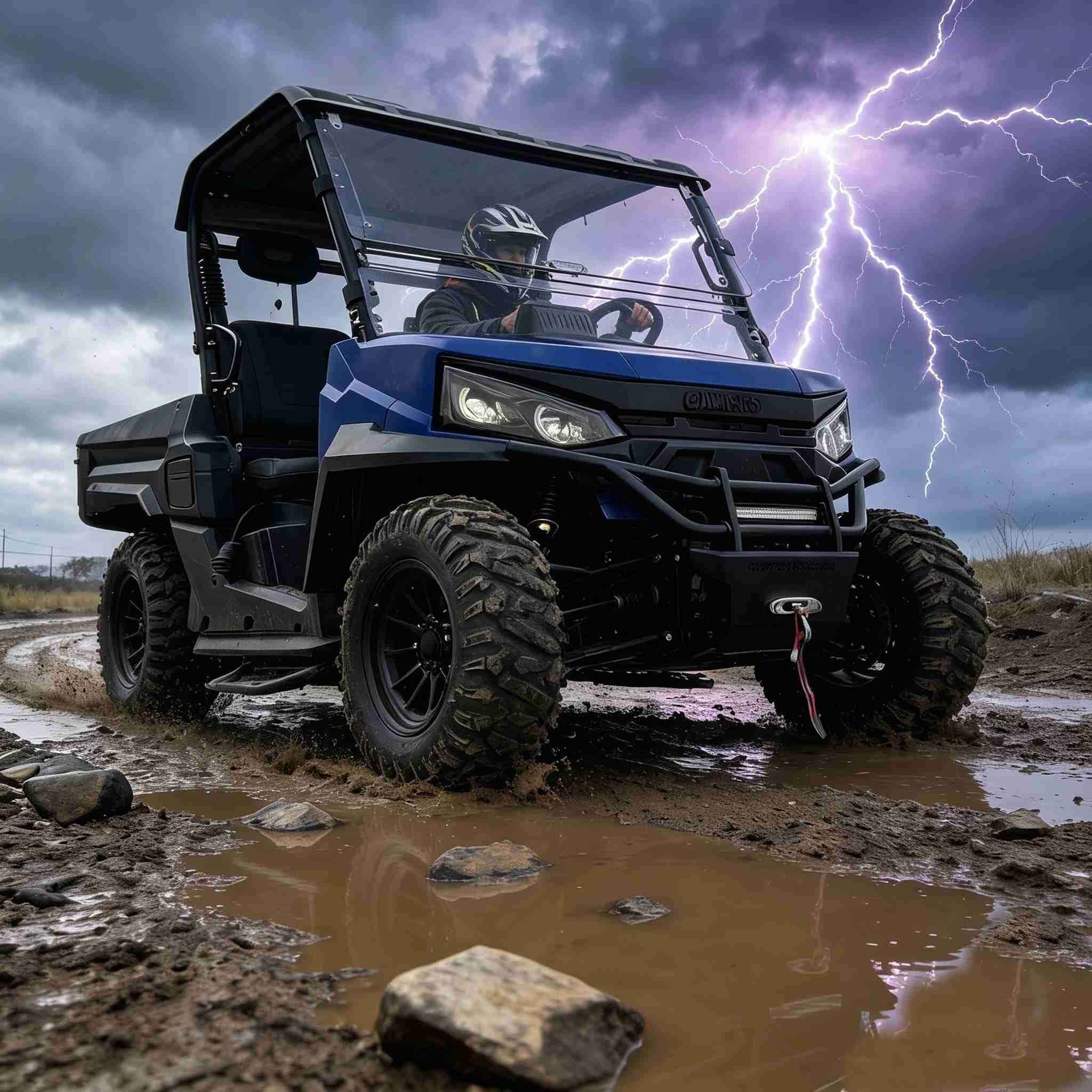 4WD Off Road UTV 73.6V 1000kg Bộ điều khiển kéo 400A 150Ah