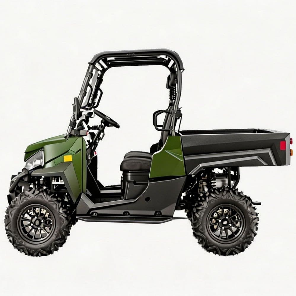 Phụ kiện có thể tùy chỉnh 73.6V UTV điện PKE không cần chìa khóa 1000kg Kéo 80-100km phạm vi 4WD