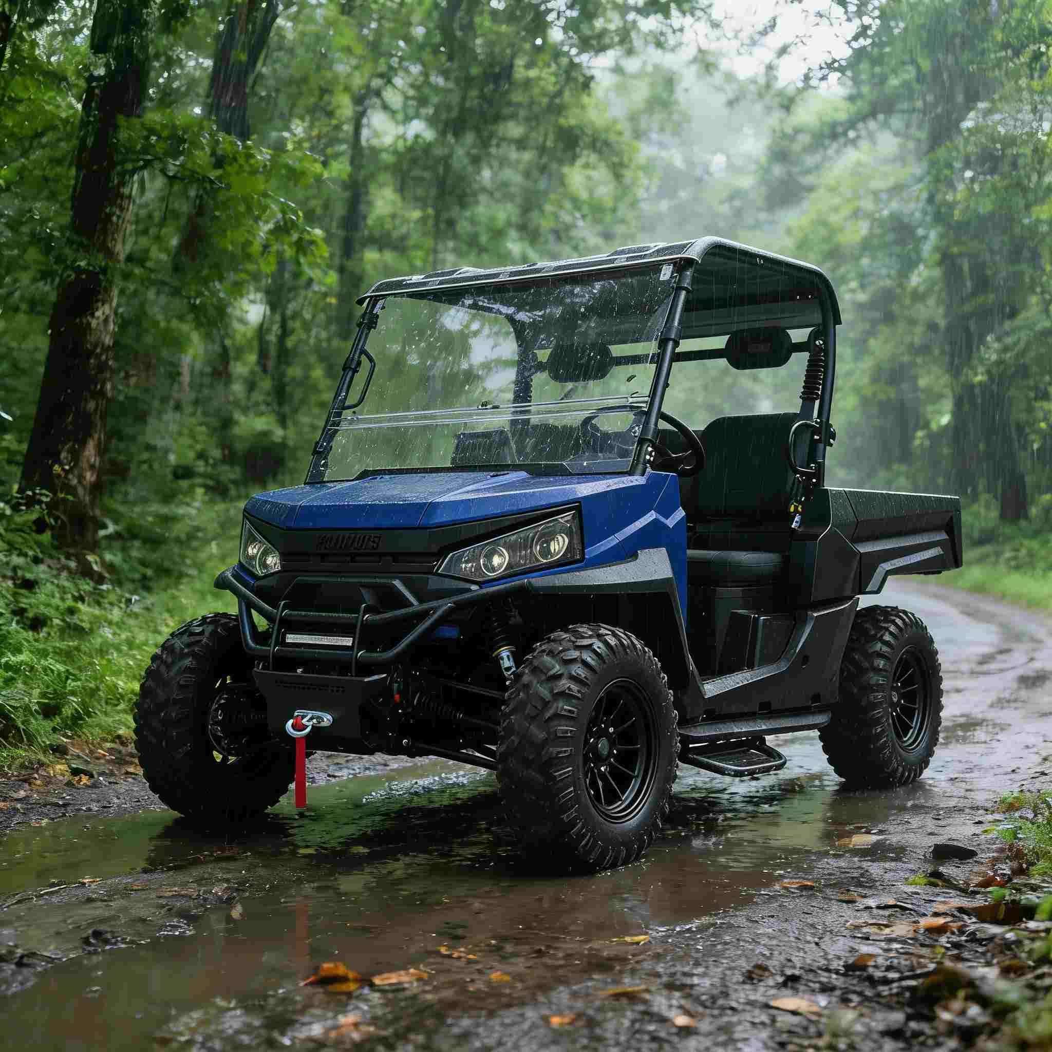 UTV 4WD chạy điện để săn công suất cực đại 20KW kéo 1000kg