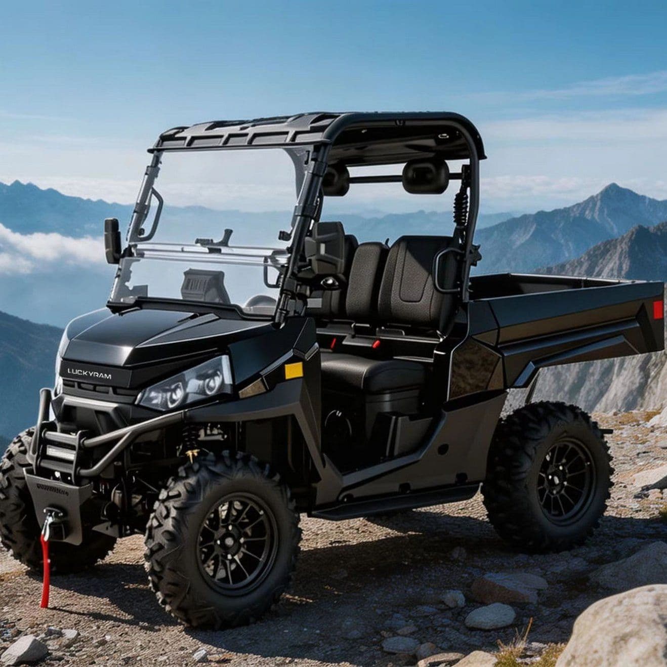 Săn 4WD UTV 14 Inch Lốp xe địa hình 400mm Lội 10kw Động cơ AC
