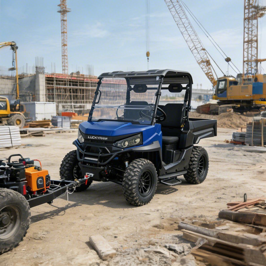 Trang trại làm việc UTV 4WD 10KW Động cơ AC 670kg Tải kéo 1000kg
